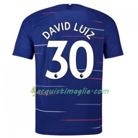 Divisa di Calcio Chelsea David Luiz 30 Prima 2018/2019